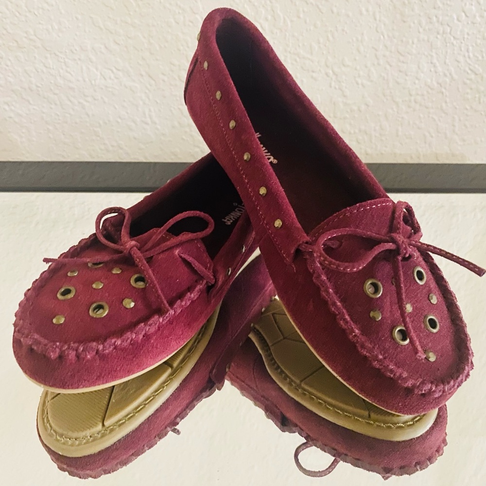 Minnetonka Burgundy Loafers